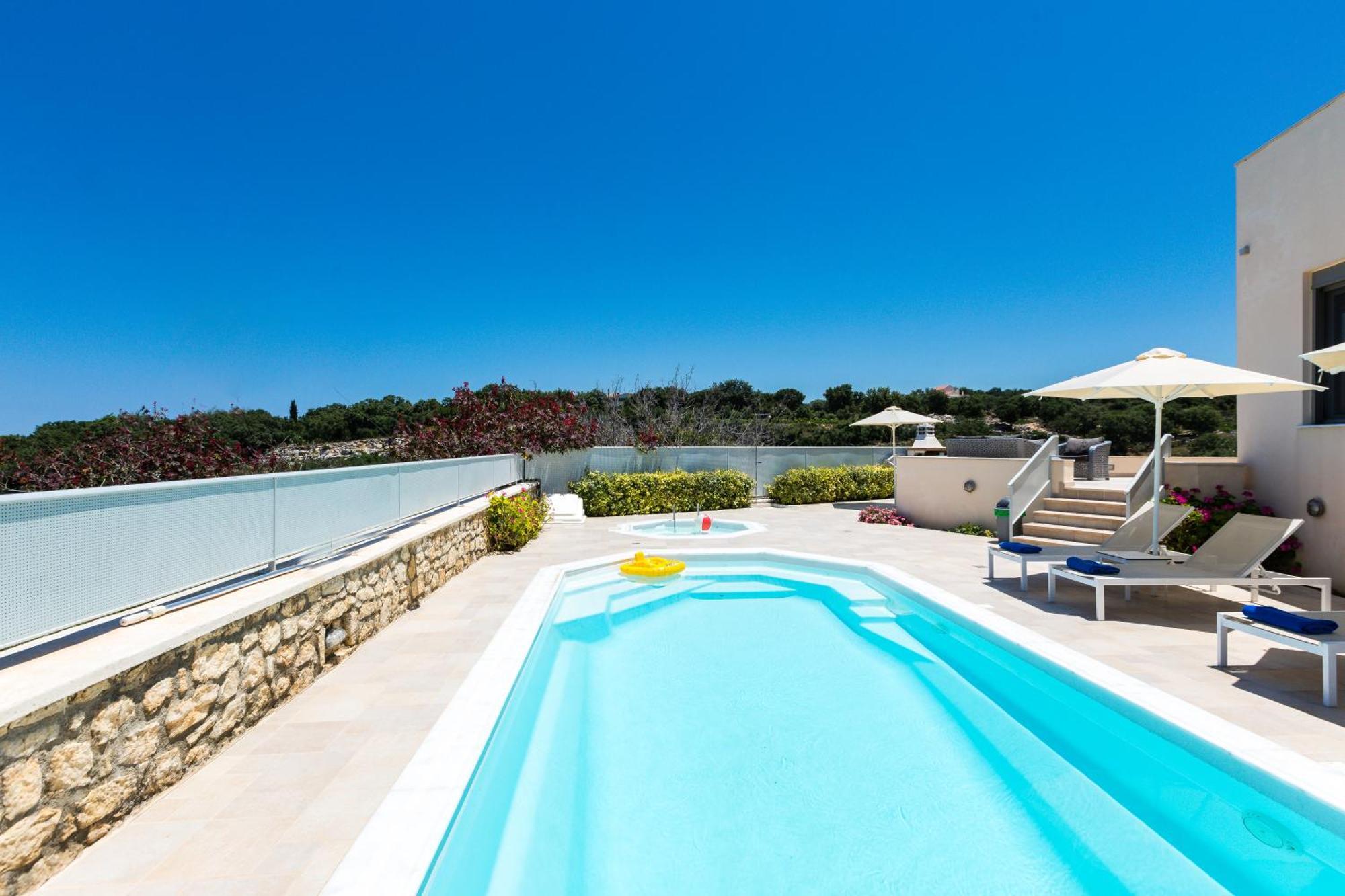 Deluxe Villa Ianthos - Outdoor Hot Tub & Kids Pool Gállos Extérieur photo